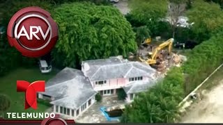 Demuelen casa que perteneció a Pablo Escobar en Miami  Al Rojo Vivo  Telemundo [upl. by Persson]