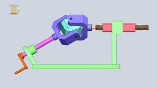 Lever Screw Spatial Mechanism 2 [upl. by Lynne]