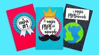 DIY Las tarjetas mas lindas para PAPÁ  DÍA DEL PADRE [upl. by Ephrayim]