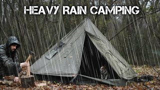 Heavy Rain Camping in the Forest [upl. by Anazraf810]