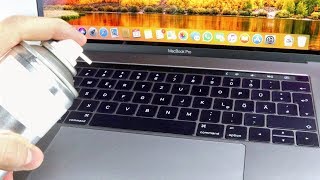 MacBook Tastatur reinigen Staub entfernen  Was tun wenn Taste klickt oder klemmt [upl. by Ahsirkal]