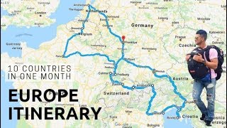 1 Month 10 Country Europe Travel Itinerary  Nomadic Travel Backpacking Europe [upl. by Einnij]