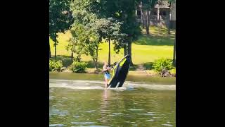 Jet Ski wheelies loto boatman loz seadoo jetski lakecruise nortech [upl. by Ekusoyr]