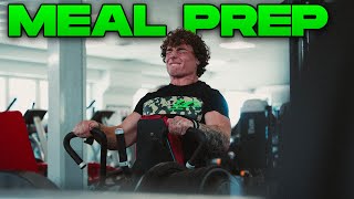 MEAL PREP e BACK WORKOUT  LEO SPOLLI 6 weeks out [upl. by Kreager]