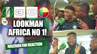 NIGERIA 30 BENIN REPUBLIC  NIGERIAN FANS REACTION  2025 AFCON Qualifiers HIGHLIGHTS 202324 [upl. by Neerol]