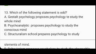 psychology exam for freshman university [upl. by Novyart]