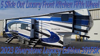 2023 Riverstone Legacy 391FSK Front Kitchen 5th Wheel by Forestriver  Couchs RV Nation  rv review [upl. by Kiyohara524]