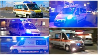 HAPPY NEW YEAR Mini Compilation ambulanze in emergenza Various ambulances in emergency [upl. by Constantina]