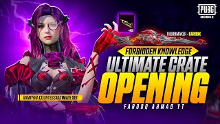 Forbidden Knowledge Ultimate Crate Opening  🔥 PUBG MOBILE 🔥 [upl. by Nolat916]