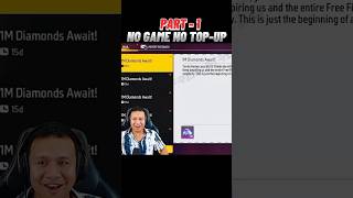 OMG 🥵 NO GAME NO TOPUP 😱shorts freefire freefireshorts shortsfeed gamingmahiop [upl. by Merilee652]