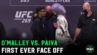 Sean OMalley vs Raulian Paiva First Face Off  UFC 269 Press Conference [upl. by Zurc33]