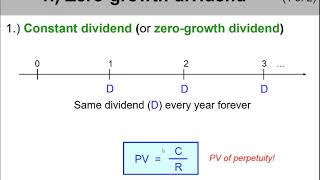 3 of 14 Ch8  quotZero growth dividendquot stocks explained amp example [upl. by Jaunita]