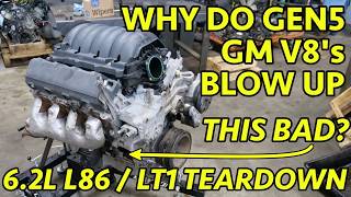 EXPLODED GM 62L LT1L86 Gen5 V8 Engine Teardown 2015 Escalade Catastrophic Failure Explained [upl. by Eitteb]