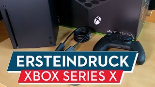 Xbox Series X Unboxing Ersteindruck zu Konsole Controller amp Zubehör [upl. by Steep]