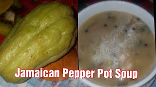 Jamaican pepper pot soupwith pigtail [upl. by Desirea]