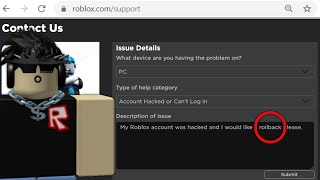 HOW TO GET A ROLLBACK ON ROBLOX [upl. by Claudina]