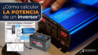 Cómo calcular la batería y potencia de tu INVERSOR ⚡ ¿Sirve para mi heladera [upl. by Nyltyak]