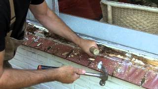 Timmertip 105 Foute oude houtrot reparatierepair rotting wood [upl. by Lanuk]