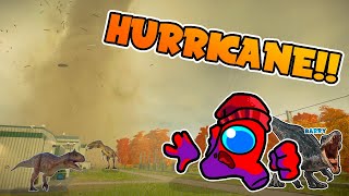 A HURRICANE Is DESTROYING My PARK Jurassic World Evolution 2 [upl. by Nyliuqcaj]