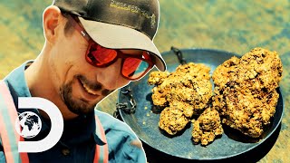 Parker Mines HUGE Gold Nuggets From Bolivias Largest Mining Ground  Gold Rush Parkers Trail [upl. by Frere60]