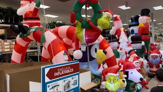 Christmas Inflatables display at the At Home Store christmasinflatables gemmy christmas2024 [upl. by Yeslek106]