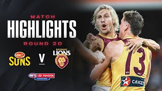 Gold Coast Suns v Brisbane Lions Highlights  Round 20 2024  AFL [upl. by Akiemahs]