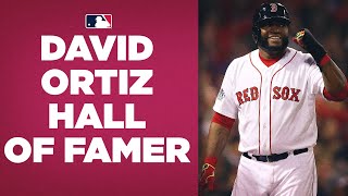 Red Sox DH David Ortiz elected to Hall of Fame Big Papis Career Highlights [upl. by Essam]