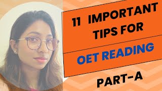 OET reading tipsoetreadingtips oetexam oetpreparation oetpractice oet [upl. by Latonia624]