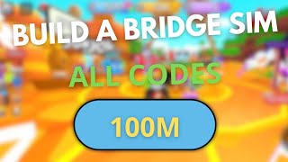 Roblox CODES For Build A Bridge Simulator 2024 [upl. by Natassia]