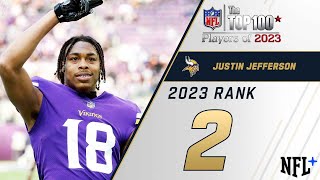 2 Justin Jefferson WR Vikings  Top 100 Players of 2023 [upl. by Pernas]