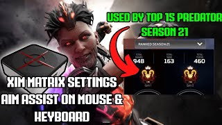 Best XIM Matrix Settings Apex Legends UPDATED SEASON 22 [upl. by Alamat37]