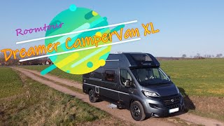 Kastenwagen Roomtour Dreamer Campervan XL 2021 [upl. by Izmar]