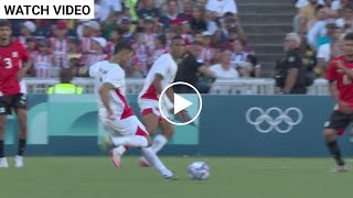 achraf hakimi goal vs egypt olympic paris 2024  achraf hakimi free kick goal  egypt vs morocco [upl. by Tarrel]