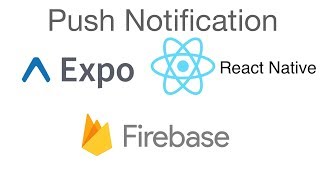 React Native  Simple push notification using Firebase and expo [upl. by Banquer]