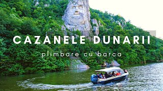 Cazanele Dunarii plimbare cu barca pe Dunare tur complet cu barca 4k [upl. by Avek647]