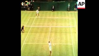 SYND 1 7 74 WIMBLEDON SEVENTH DAY BORG LOSES SMITH WINS [upl. by Lionel]