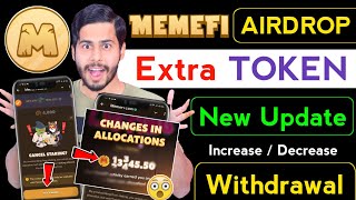 Memefi Extra Token 🔥 memefi new update memefi token price memefi airdrop memefi token decrease [upl. by Wheelwright]