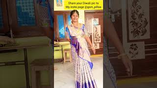 Diwali theme 🤩🤳ytshorts saree diwali diwalispecial onlineshoppingviralvideo photography [upl. by Ruzich436]