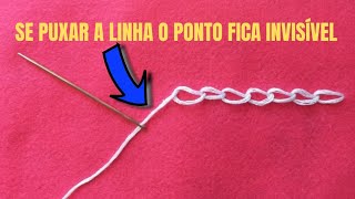 COMO FAZER PONTO INVISÍVEL COSTURA INVISÍVEL [upl. by Malek]