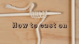 Easy Cast On for Beginner Knitters  Learn to Knit [upl. by Peterson768]