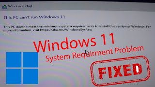 SOLVED YOUR PC DOES NOT MEET THE MINIMUM SYSTEM REQUIREMENT TO INSTALL WINDOWS 11 [upl. by Nathanson]