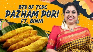 TCDC Pazham Puri BTS  Binni Mam  Top Cooku Dupe Cook  Media Masons [upl. by Thornie]