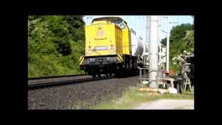 DB Netz Br203 3017 und Br203 3025 mit Unkrautvernichtungszug [upl. by Farrow904]