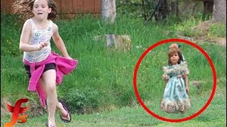 Top 5 Creepy Dolls Moving Haunted Dolls Caught On Tape [upl. by Lindberg560]