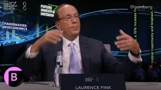 BlackRock CEO Fink Sees Further Fed Cut of At Least 25 Bps This Year [upl. by Calysta]