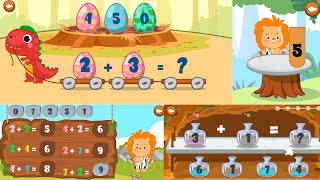 Math games for kids to learn addition subtraction counting amp maths kid  GunjanApps Studios [upl. by Aehsat]