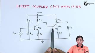 Directly Coupled Amplifier Circuit Diagram Operation  Low Power Amplifiers  Applied Electronics [upl. by Lliw]