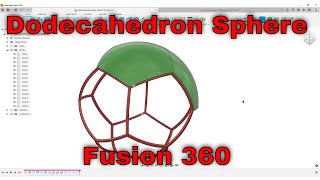 Dodecahedron cuts from a Sphere  Fusion 360 [upl. by Couchman]