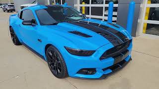 2017 Grabber Blue Mustang GT 6 speed manual [upl. by Akenahc709]