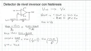 Comparadores con histéresis 3 [upl. by Ecneralc]